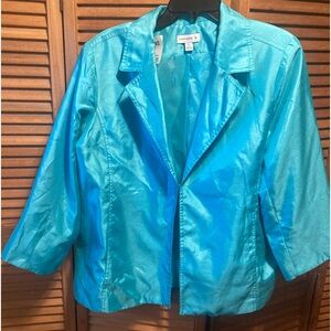 Susan Graver Turquoise Blazer
